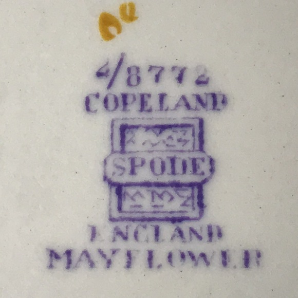 Spode copeland England Mayflower china floral plate - Picture 8 of 8